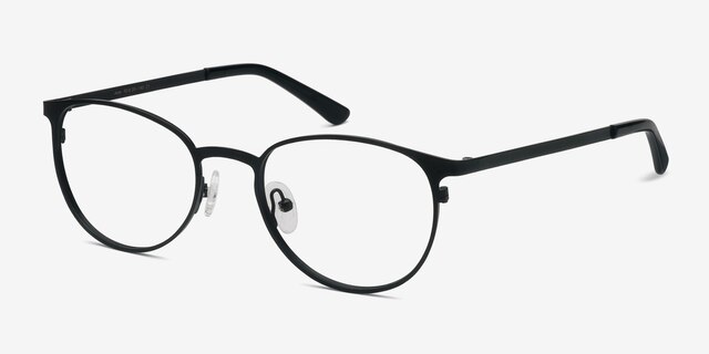 Joan Black MetalEyeglass Frames from EyeBuyDirect, Angle View