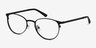Joan Black MetalEyeglass Frames from EyeBuyDirect, Angle View