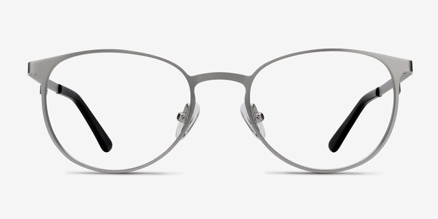 Joan Silver MetalEyeglass Frames from EyeBuyDirect, Front View