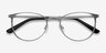 Joan Silver MetalEyeglass Frames from EyeBuyDirect, Closed View