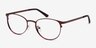 Joan Red MetalEyeglass Frames from EyeBuyDirect, Angle View