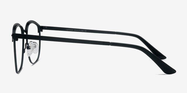 Lightbeam Noir MétalMontures de lunettes de vue d'EyeBuyDirect, Vue de Côté