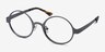 Afternoon Gunmetal MetalEyeglass Frames from EyeBuyDirect, Angle View