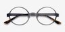 Afternoon Gunmetal MetalEyeglass Frames from EyeBuyDirect, Closed View
