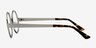 Afternoon Silver MetalEyeglass Frames from EyeBuyDirect, Side View