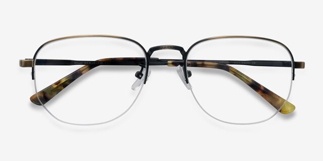 Ritual Bronze MetalEyeglass Frames from EyeBuyDirect, Closed View