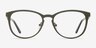 Neta Matte Brown MetalEyeglass Frames from EyeBuyDirect, Front View