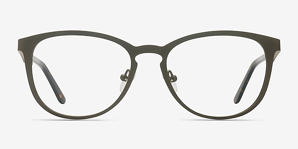 Neta Matte Brown Metal Eyeglass Frames
