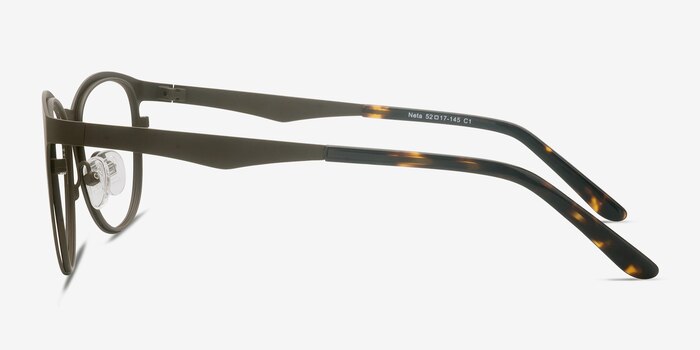 Neta Matte Brown Metal Eyeglass Frames from EyeBuyDirect