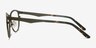 Neta Matte Brown MetalEyeglass Frames from EyeBuyDirect, Side View