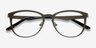 Neta Matte Brown MetalEyeglass Frames from EyeBuyDirect, Closed View