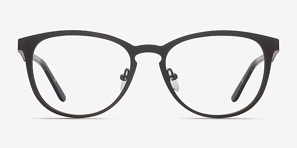 Neta Matte Gray Metal Eyeglass Frames