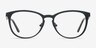 Neta Matte Black MetalEyeglass Frames from EyeBuyDirect, Front View