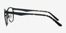 Neta Matte Black MetalEyeglass Frames from EyeBuyDirect, Side View