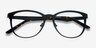 Neta Matte Black MetalEyeglass Frames from EyeBuyDirect, Closed View