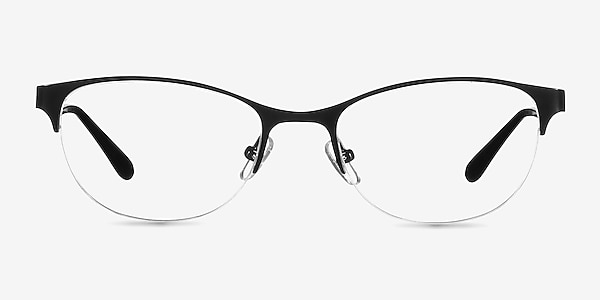Melody Matte Black Métal Montures de lunettes de vue