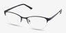 Melody Bleu marine MétalMontures de lunettes de vue d'EyeBuyDirect, Vue d'Angle