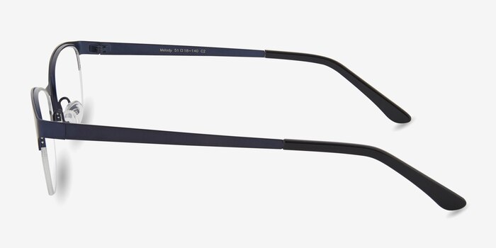 Melody Navy Metal Eyeglass Frames from EyeBuyDirect