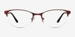Melody Red MetalEyeglass Frames from EyeBuyDirect, Front View