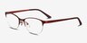Melody Red MétalMontures de lunettes de vue d'EyeBuyDirect, Vue d'Angle