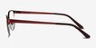Melody Red MetalEyeglass Frames from EyeBuyDirect, Side View