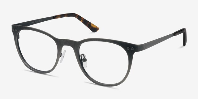 Lyrics Stainless Steel & Tortoise MetalEyeglass Frames from EyeBuyDirect, Angle View