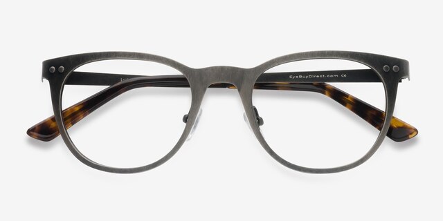 Lyrics Stainless Steel & Tortoise MetalEyeglass Frames from EyeBuyDirect, Closed View