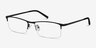 Vega Black MetalEyeglass Frames from EyeBuyDirect, Angle View