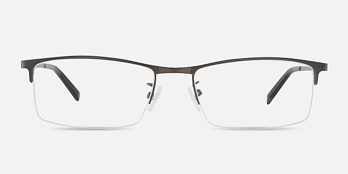 Vega Gunmetal Metal Eyeglass Frames