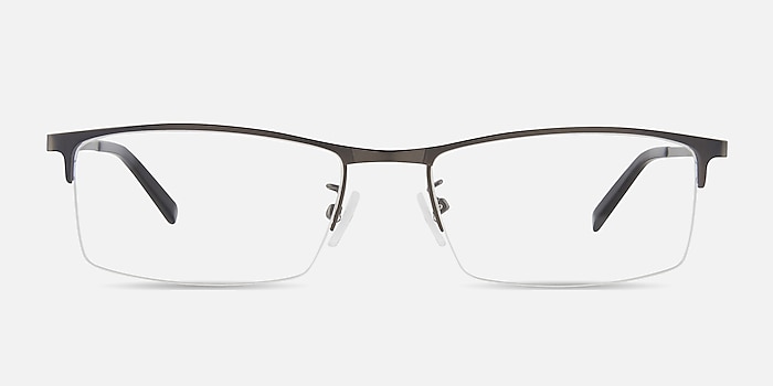 Vega Gunmetal Metal Eyeglass Frames from EyeBuyDirect