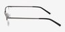 Vega Gunmetal MétalMontures de lunettes de vue d'EyeBuyDirect, Vue de Côté