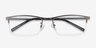 Vega Gunmetal MétalMontures de lunettes de vue d'EyeBuyDirect, Vue Rapprochée