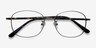 Behold Gunmetal MetalEyeglass Frames from EyeBuyDirect, Closed View