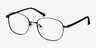 Behold Bronze MetalEyeglass Frames from EyeBuyDirect, Angle View