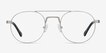 Lock Light Golden MetalEyeglass Frames from EyeBuyDirect, Front View