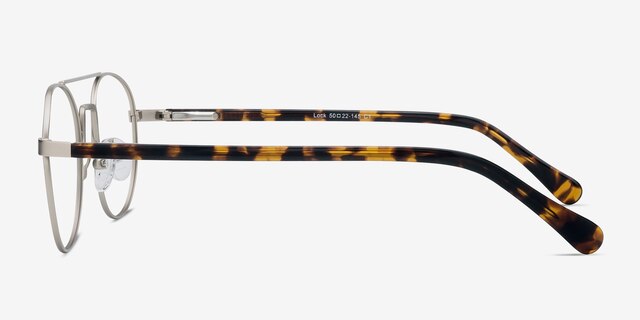 Lock Or pâle MétalMontures de lunettes de vue d'EyeBuyDirect, Vue de Côté