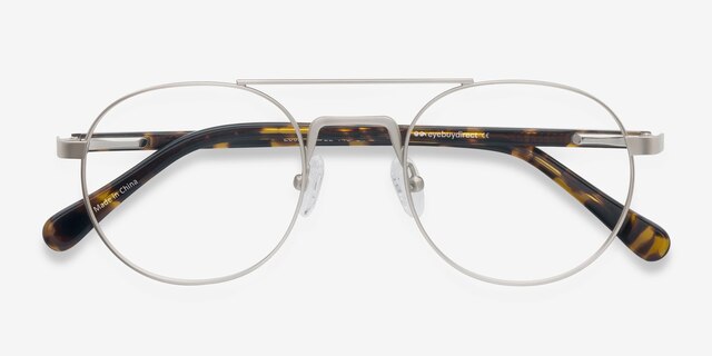Lock Or pâle MétalMontures de lunettes de vue d'EyeBuyDirect, Vue Rapprochée