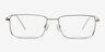 Falcon Argenté MétalMontures de lunettes de vue d'EyeBuyDirect, Vue de Face