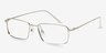 Falcon Argenté MétalMontures de lunettes de vue d'EyeBuyDirect, Vue d'Angle