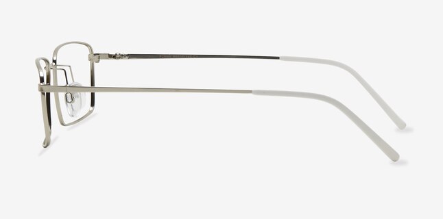 Falcon Argenté MétalMontures de lunettes de vue d'EyeBuyDirect, Vue de Côté