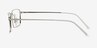 Falcon Argenté MétalMontures de lunettes de vue d'EyeBuyDirect, Vue de Côté