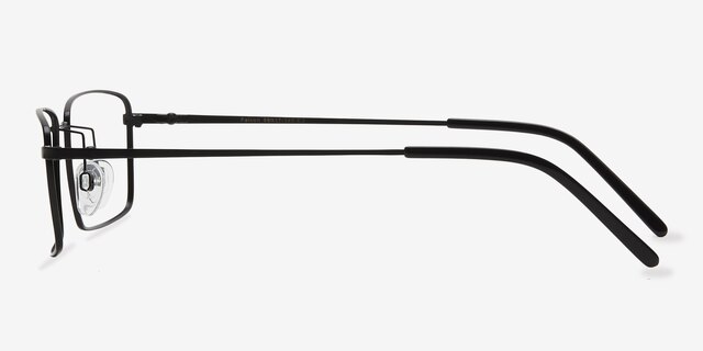 Falcon Black MetalEyeglass Frames from EyeBuyDirect, Side View