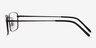 Falcon Black MetalEyeglass Frames from EyeBuyDirect, Side View