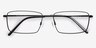 Falcon Black MetalEyeglass Frames from EyeBuyDirect, Closed View