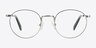 Circus Silver MetalEyeglass Frames from EyeBuyDirect, Front View