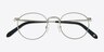 Circus Silver MetalEyeglass Frames from EyeBuyDirect, Closed View