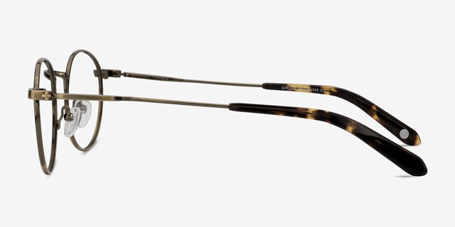 Circus Bronze MetalEyeglass Frames from EyeBuyDirect, Side View
