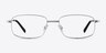 Bryce Silver MetalEyeglass Frames from EyeBuyDirect, Front View