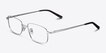 Bryce Silver MetalEyeglass Frames from EyeBuyDirect, Angle View
