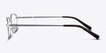 Bryce Silver MetalEyeglass Frames from EyeBuyDirect, Side View